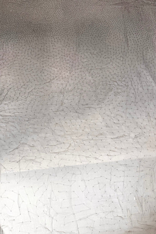 Seashell Ombre Sequin & Beads on Silk Chiffon JEC-201-01