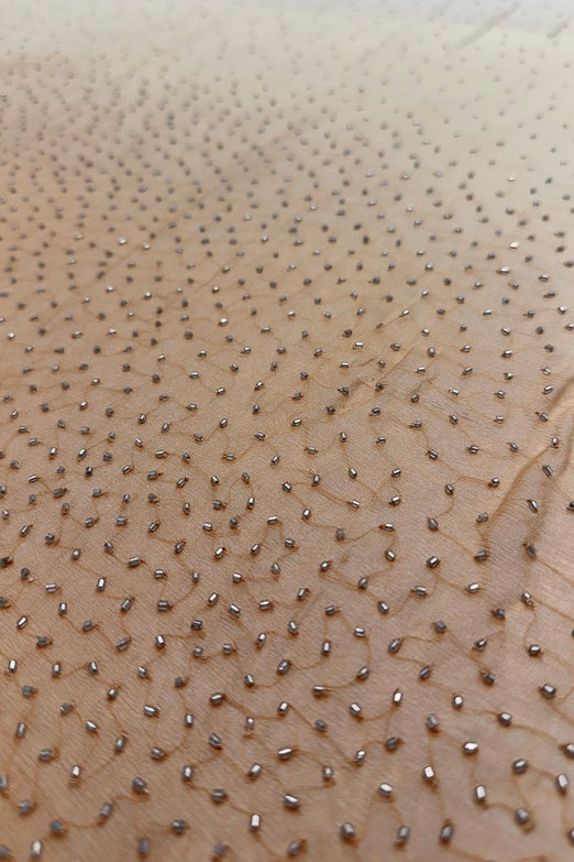 Chai Ombre Sequin & Beads on Silk Chiffon JEC-201-04