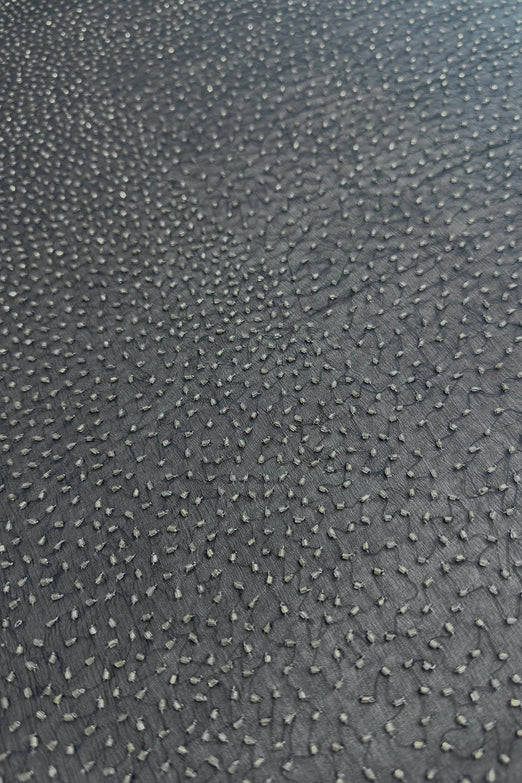 Charcoal Ombre Sequin & Beads on Silk Chiffon JEC-201-05