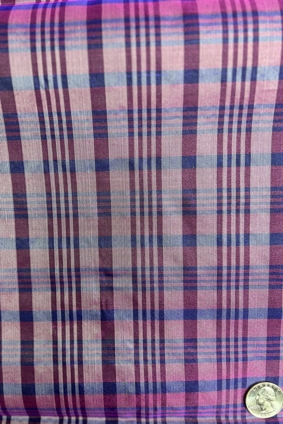 Red Black Organza Checks main image 1