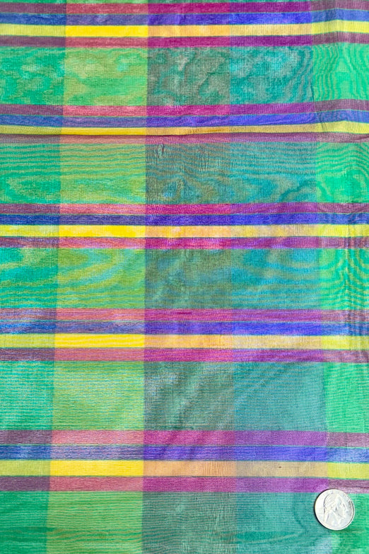 Multicolor Organza Plaids Fabric JM-5004/1075