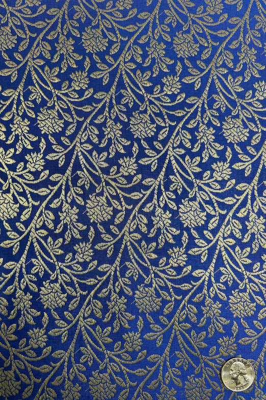 Olympian Blue/Gold JV-1644/2 Silk Brocade