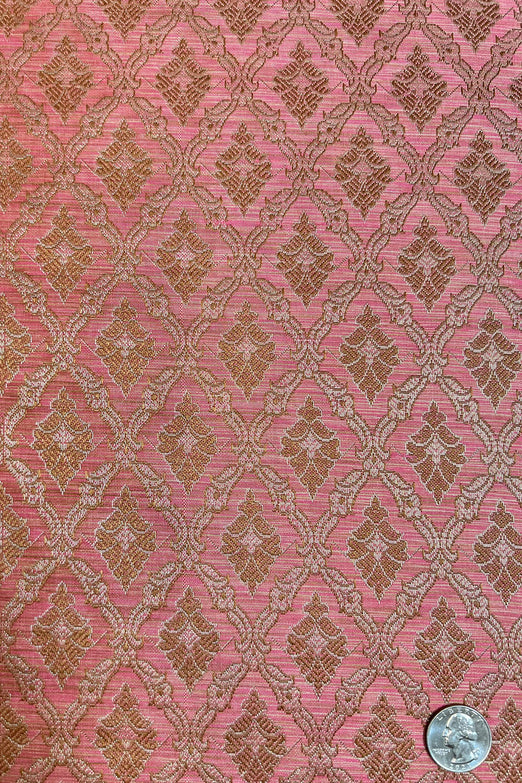 Strawberry Pink/Gold JV-1645/3 Silk Brocade