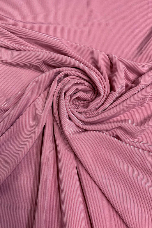 Pink Icing Ribbed Stretch Jersey