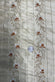Flowery Border Stitch on Beige Shantung Embroidered Dupioni Silk