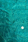 Fern Stitch-Work on Aqua Shantung Embroidered Dupioni Silk