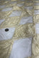 Dark Beige Diamond Shantung on Organza Embroidered Dupioni Silk