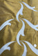 Gold Shantung Cut on Tulle Embroidered Dupioni Silk