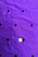 Black Dots on Purple Shantung Embroidered Dupioni Silk