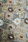 Crewel Flowers on Light Gold Embroidered Silk