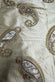 Light Gold Paisley Embroidered Silk