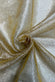 Yellow Gold Organza with Silver Wire Embroidery Tissue Metallic Embroidery