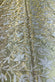 Gold Organza with White Embroidery Tissue Metallic Embroidery