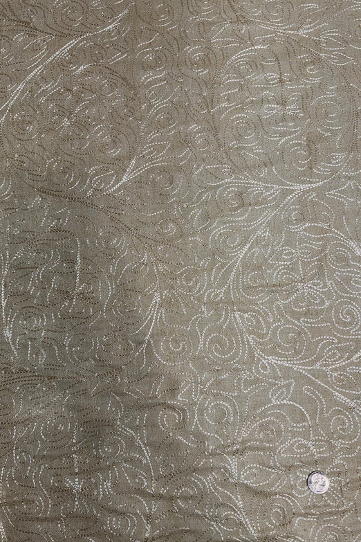 Pebble Stock Embroidered Silk Linen MEMT-018-24