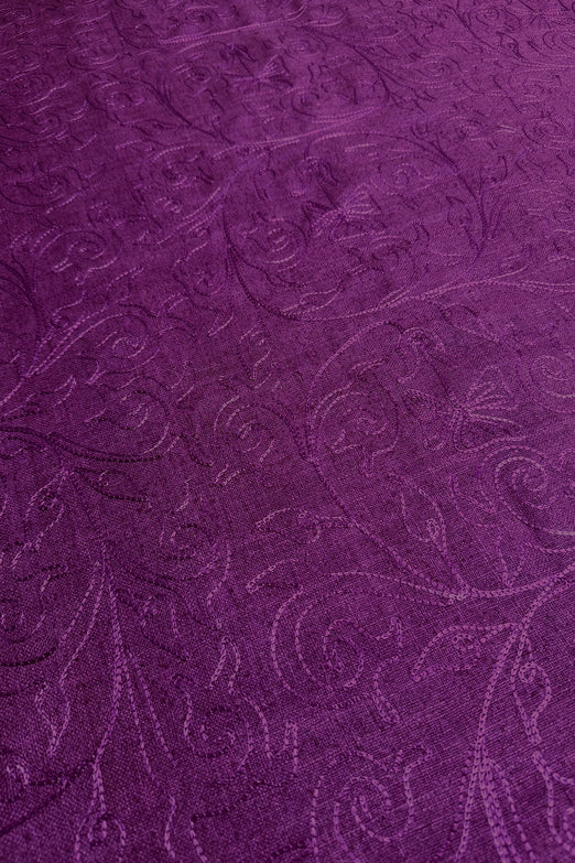 Merlot Embroidered Silk Linen MEMT-018-29