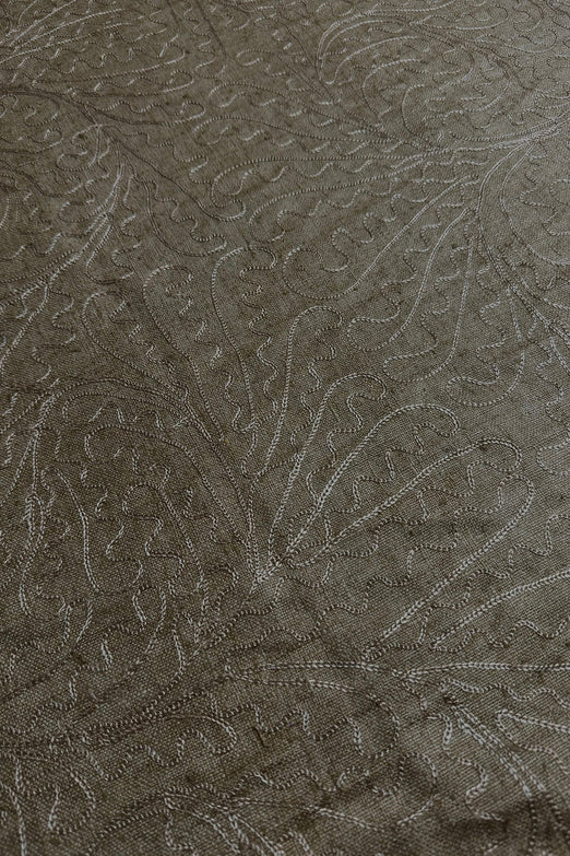 Cornstalk Embroidered Silk Linen MEMT-026-21