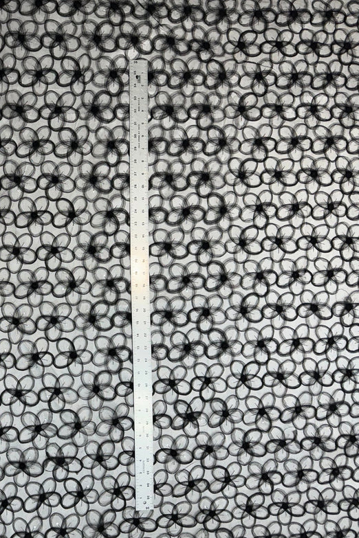 Black Tulle Embroidery