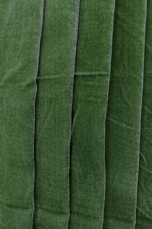 Sage Silk Rayon Velvet Fabric