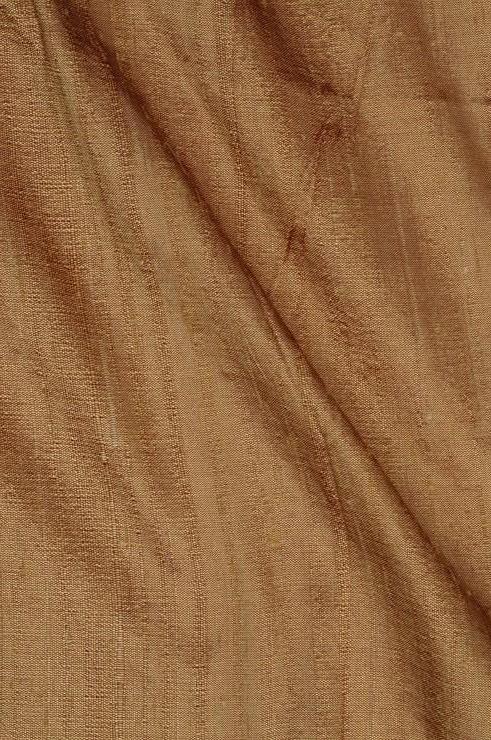 Beige Gold Dupioni Silk Fabric