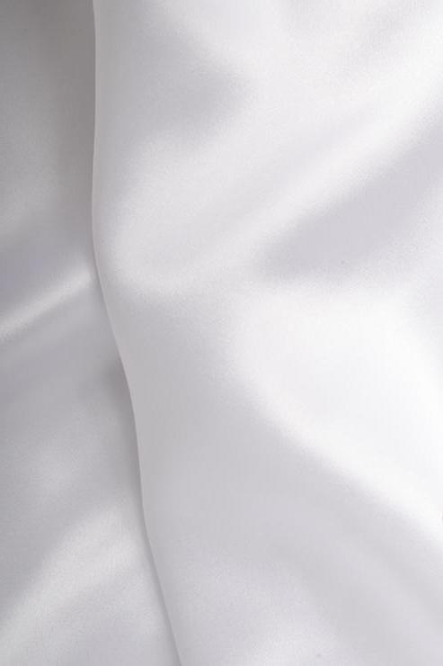 White Stretch Charmeuse Fabric