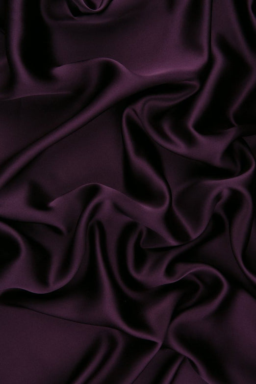 Plum Purple Stretch Charmeuse Fabric
