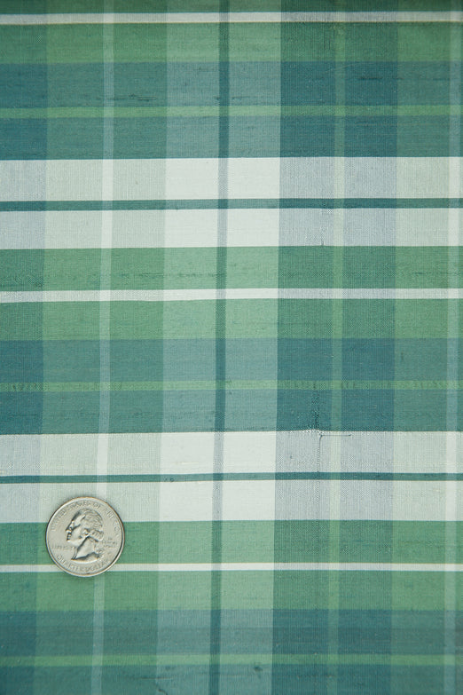 Multicolor Tartan Plaid Silk Shantung 207 Fabric