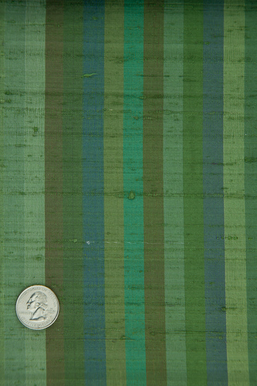 Multicolor Striped Silk Shantung 209 Fabric