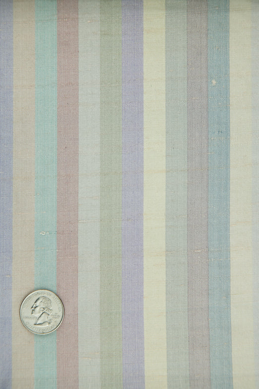 Multicolor Striped Silk Shantung 211 Fabric