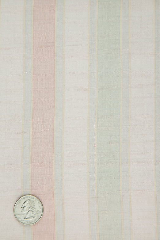 Multicolor Striped Silk Shantung 239 Fabric