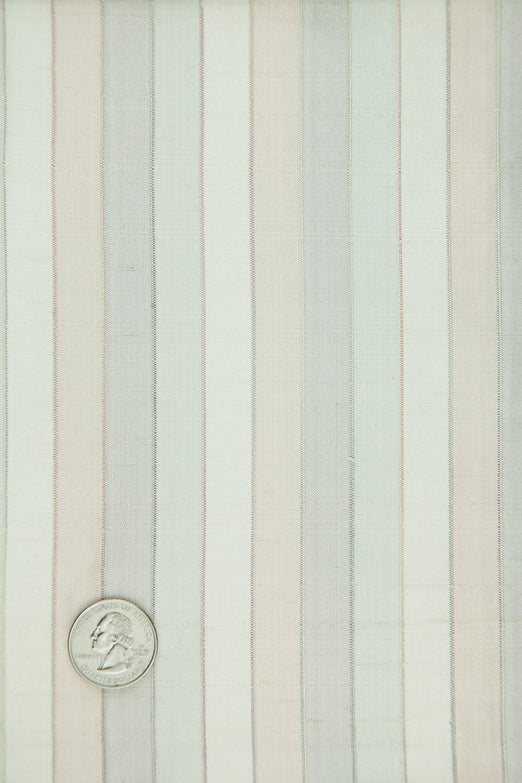 Multicolor Striped Silk Shantung 240 Fabric