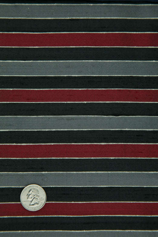 Multicolor Striped Silk Shantung 257 Fabric
