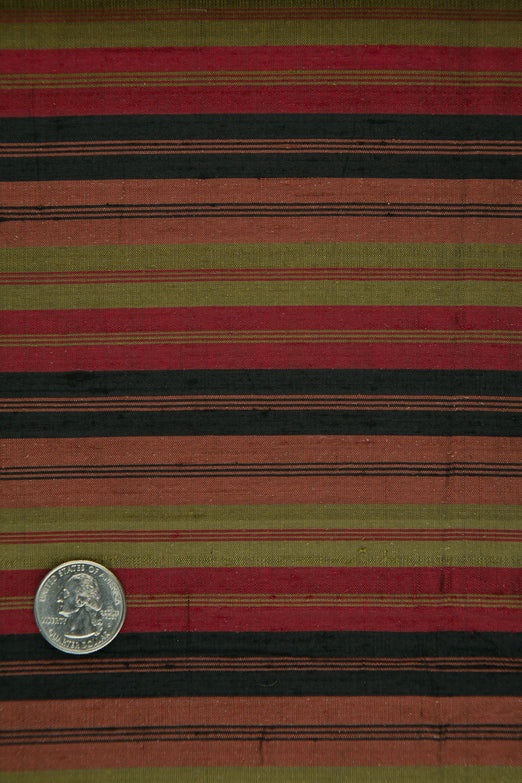 Multicolor Striped Silk Shantung 273 Fabric