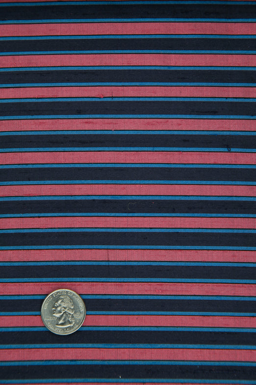 Multicolor Striped Silk Shantung 283 Fabric