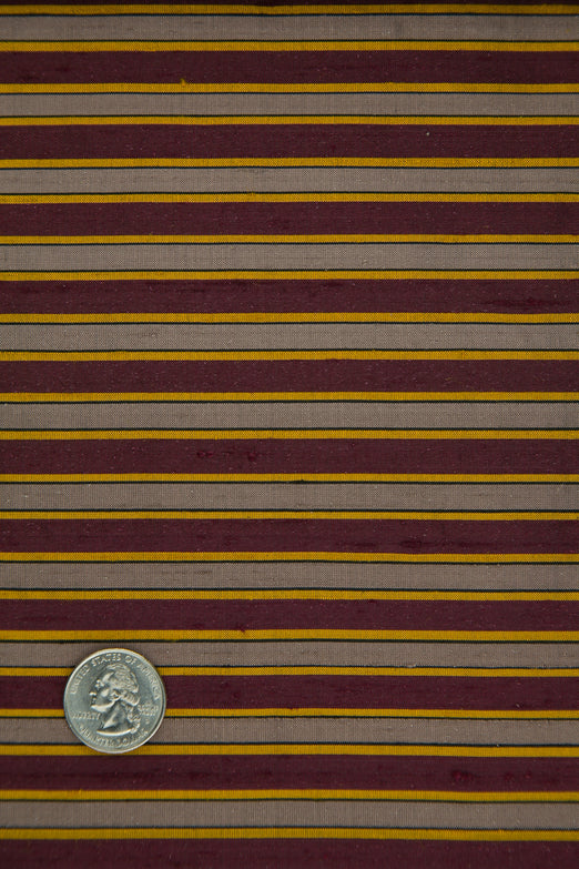 Multicolor Striped Silk Shantung 284 Fabric