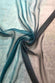 Ocean Depths/Charcoal Ombre Silk Chiffon 2D-1002 Fabric