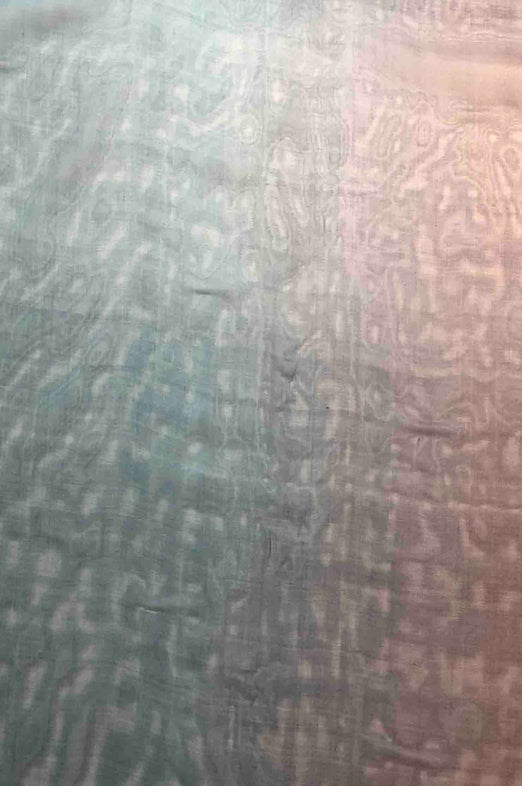 Ocean Depths/Charcoal Ombre Silk Chiffon 2D-1002 Fabric