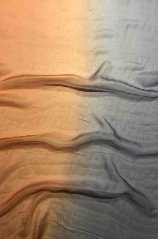Coral Haze/Daybreak Ombre Silk Chiffon 2D-1016 Fabric