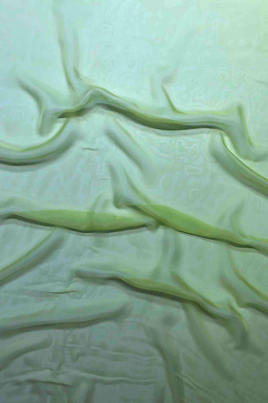 Sunny Lime/ Lime Punch Ombre Silk Chiffon 2D-1018/2 Fabric