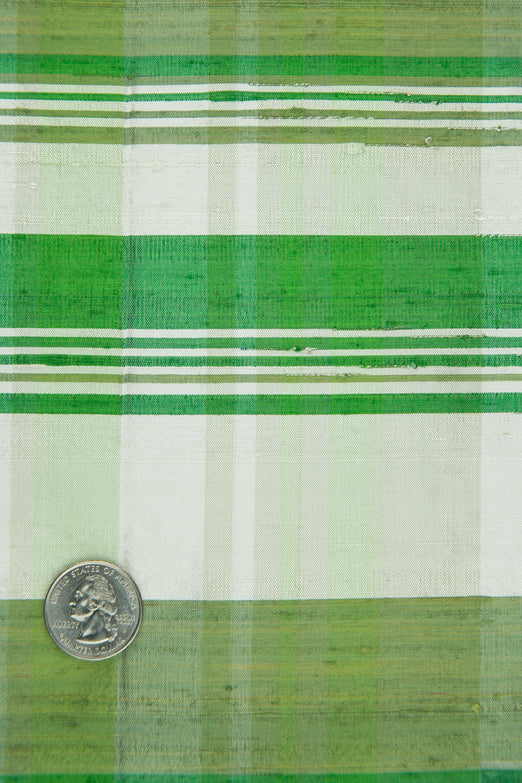 Multicolor Tartan Silk Shantung 311 Fabric