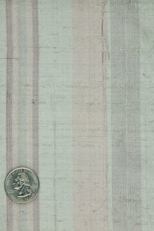 Multicolor Striped Silk Shantung 315 Fabric