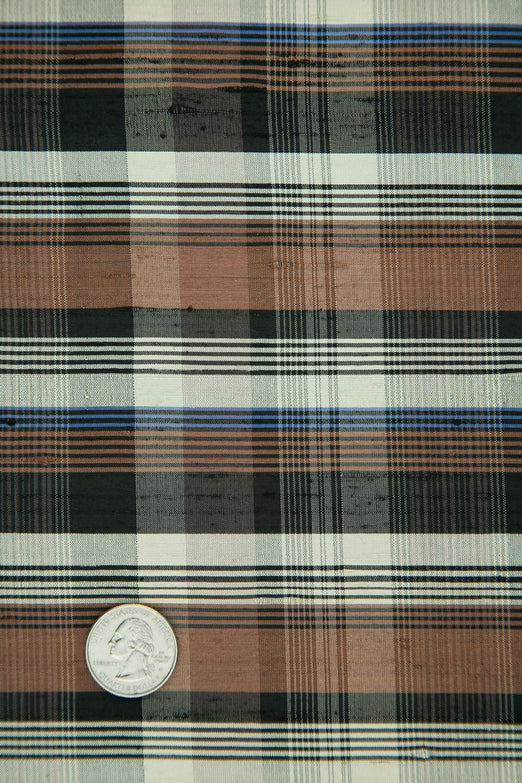Multicolor Tartan Silk Shantung 366 Fabric