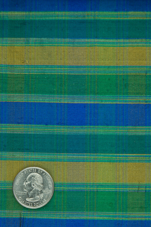 Multicolor Tartan Silk Shantung 372 Fabric