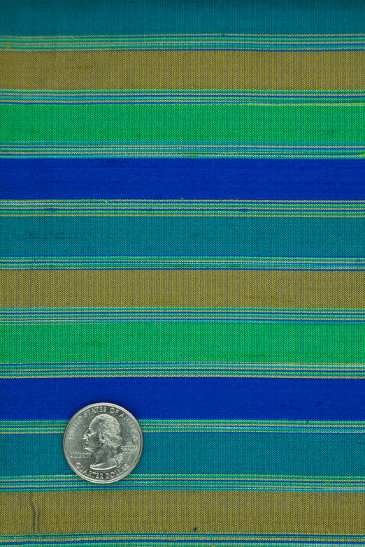 Multicolor Striped Silk Shantung 373 Fabric
