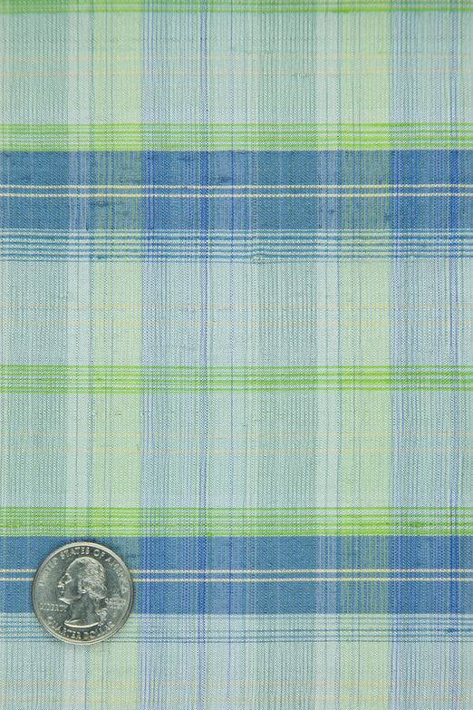 Multicolor Tartan Silk Shantung 379 Fabric
