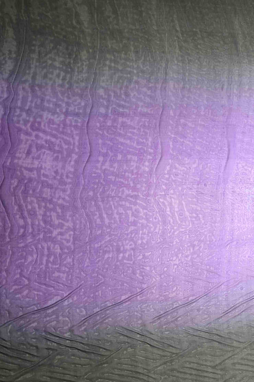 Amarnath Purple/Black/Charcoal Ombre Silk Chiffon 3D-1022 Fabric
