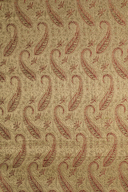 Golden Red Silk Brocade 400 Fabric