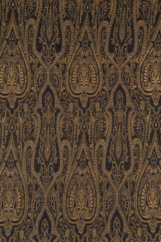 Golden Purple Silk Brocade 402 Fabric