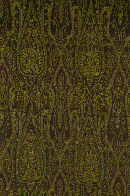 Moss Green Silk Brocade 402 Fabric