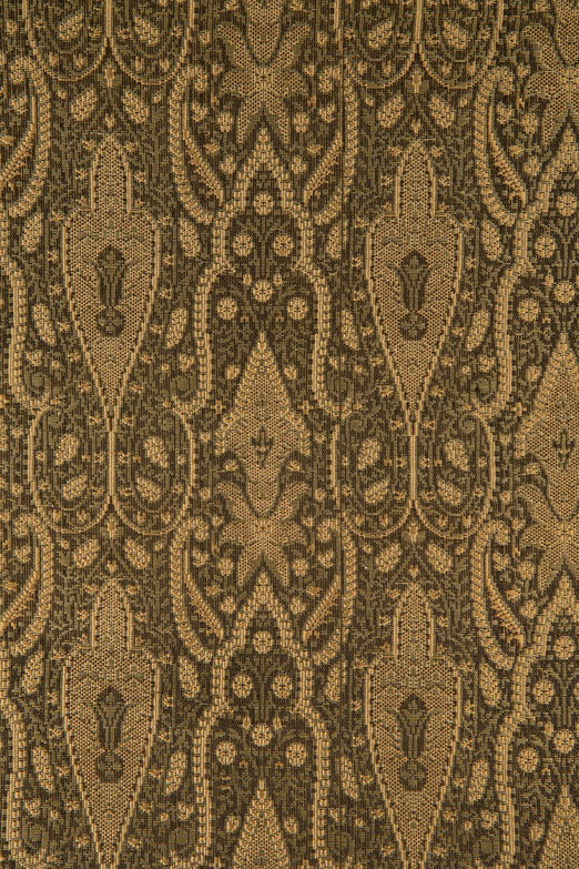 Golden Green Silk Brocade 410 Fabric