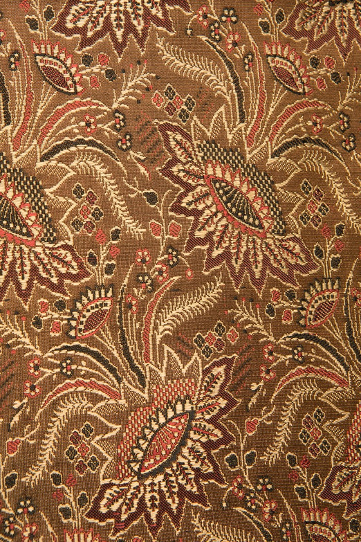 Brown Silk Brocade 418 Fabric